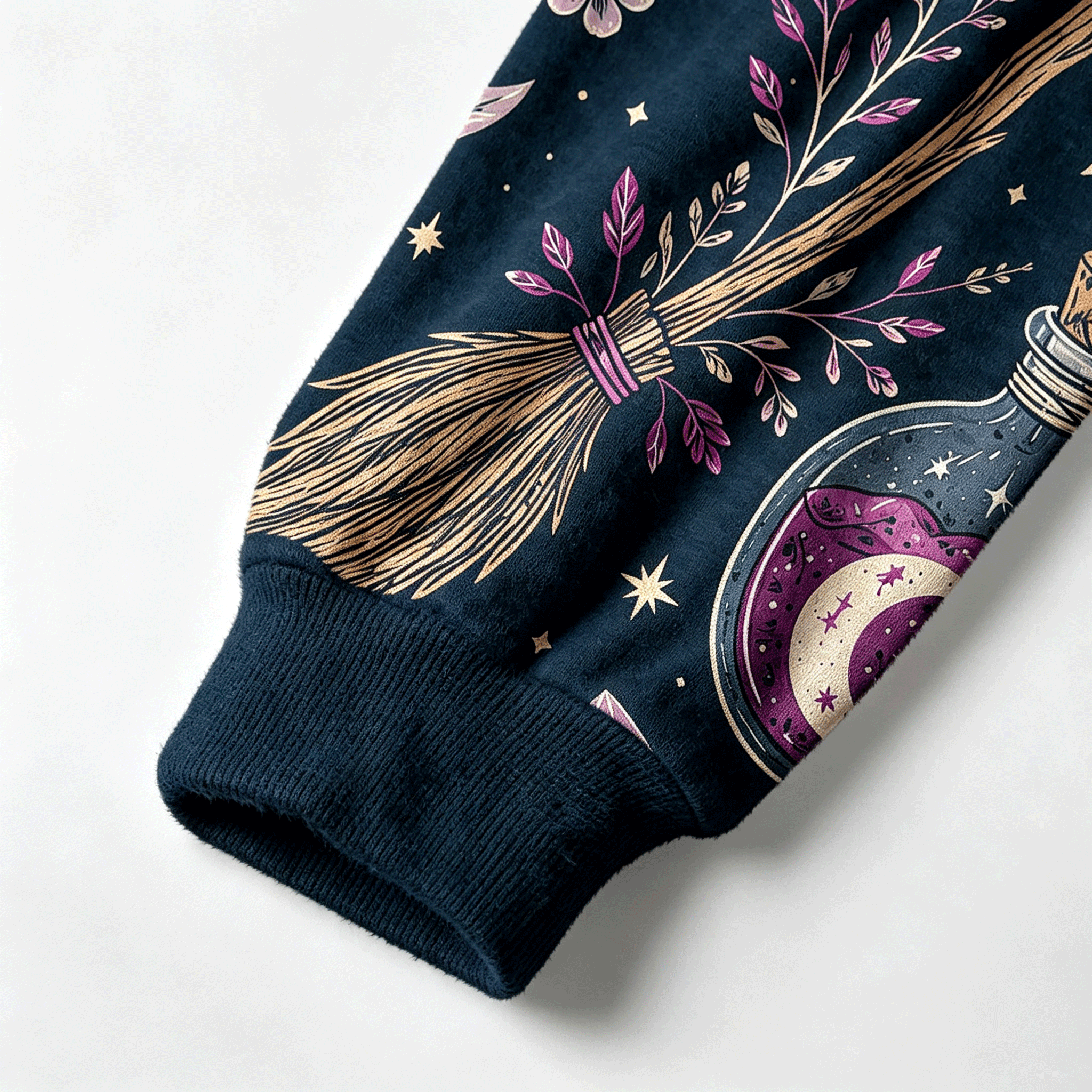 Moonnora Witchcraft Spellbook All-Over Print Cardigan Sweaters