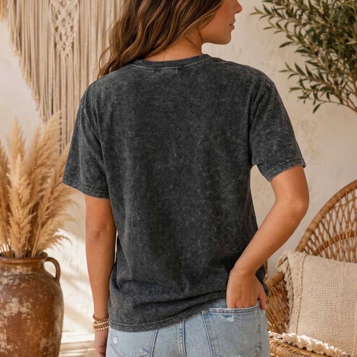 Moonnora Sorry I Can't Go I'm an Indoor Cat Washed T-Shirt
