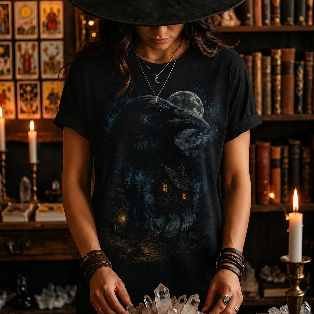 Moonnora Baba Yaga's Raven T-Shirt