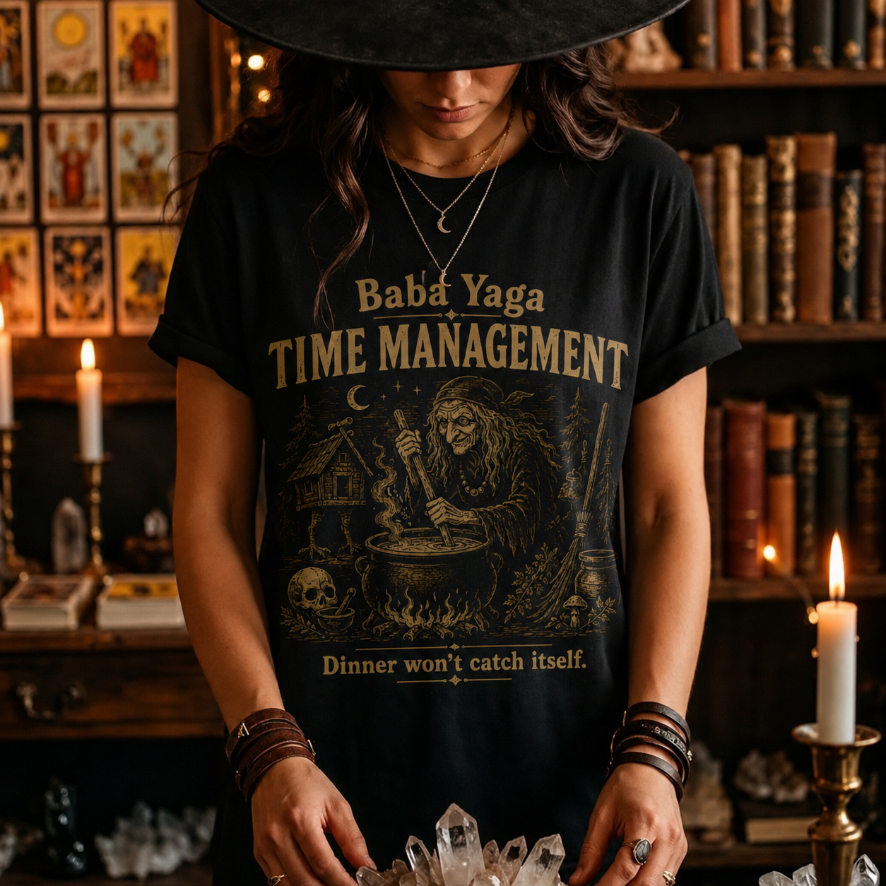 Moonnora Baba Yaga Time Management T-Shirt