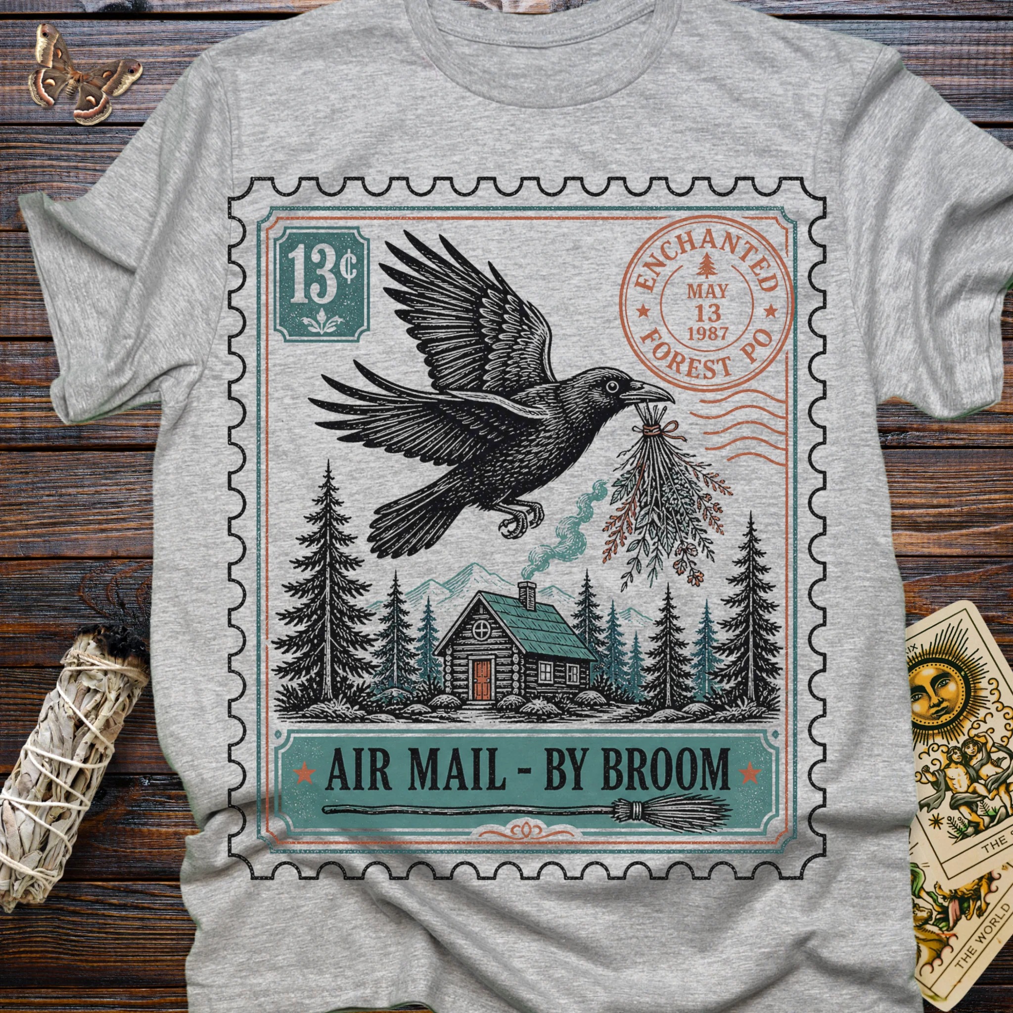 Moonnora Air Mail By Broom T-Shirt