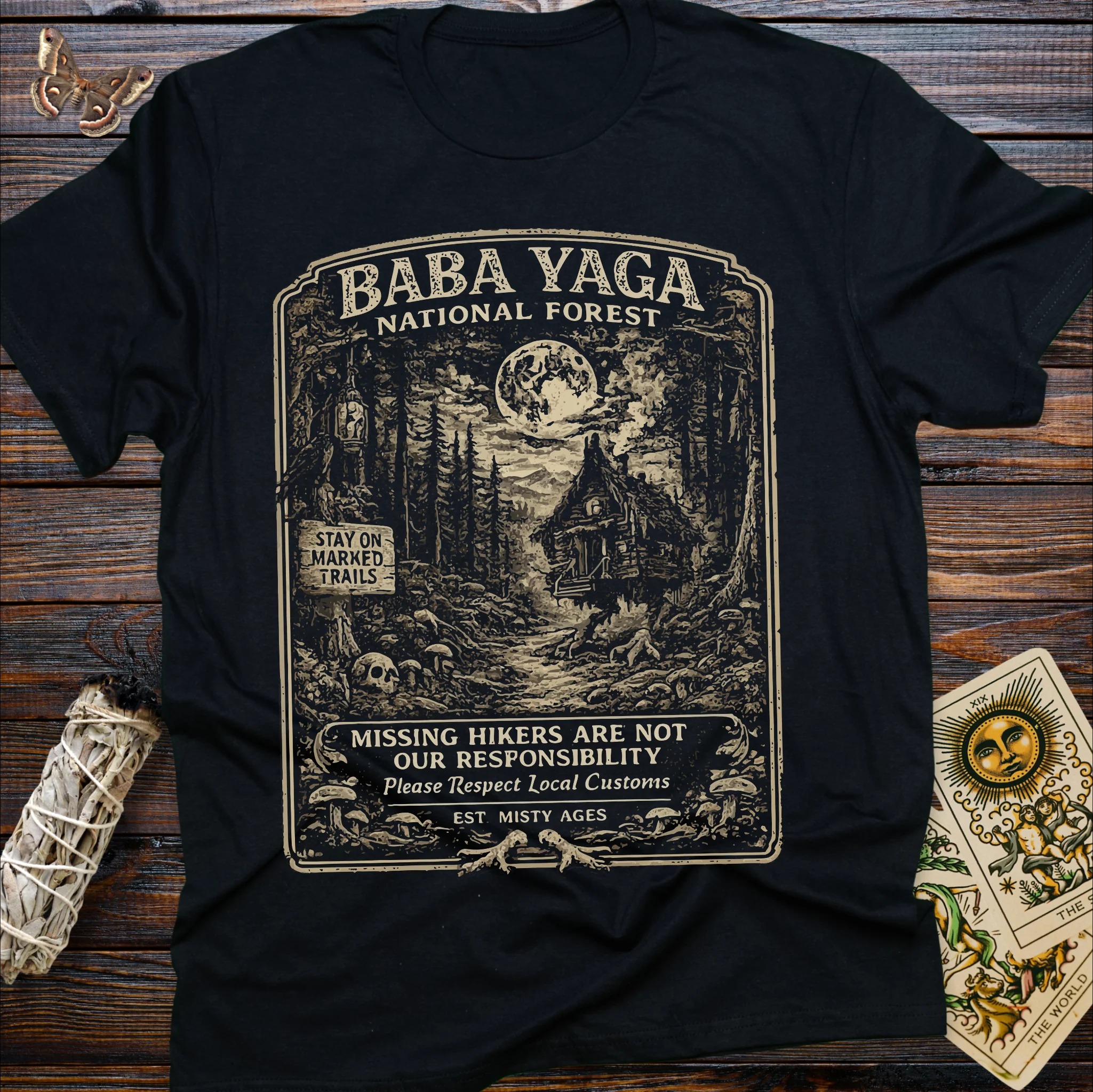 Moonnora Baba Yaga National Forest T-Shirt