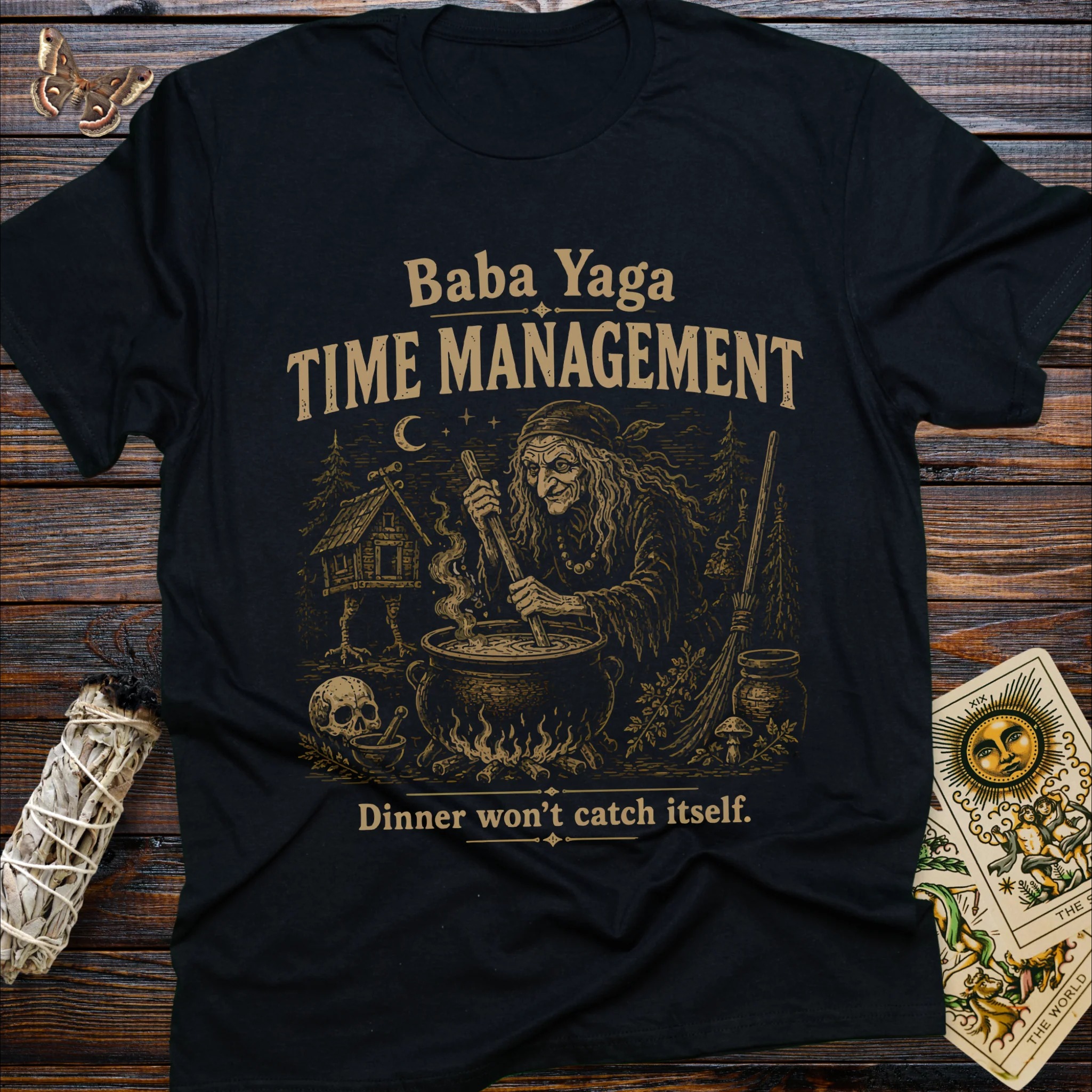 Moonnora Baba Yaga's Raven T-Shirt
