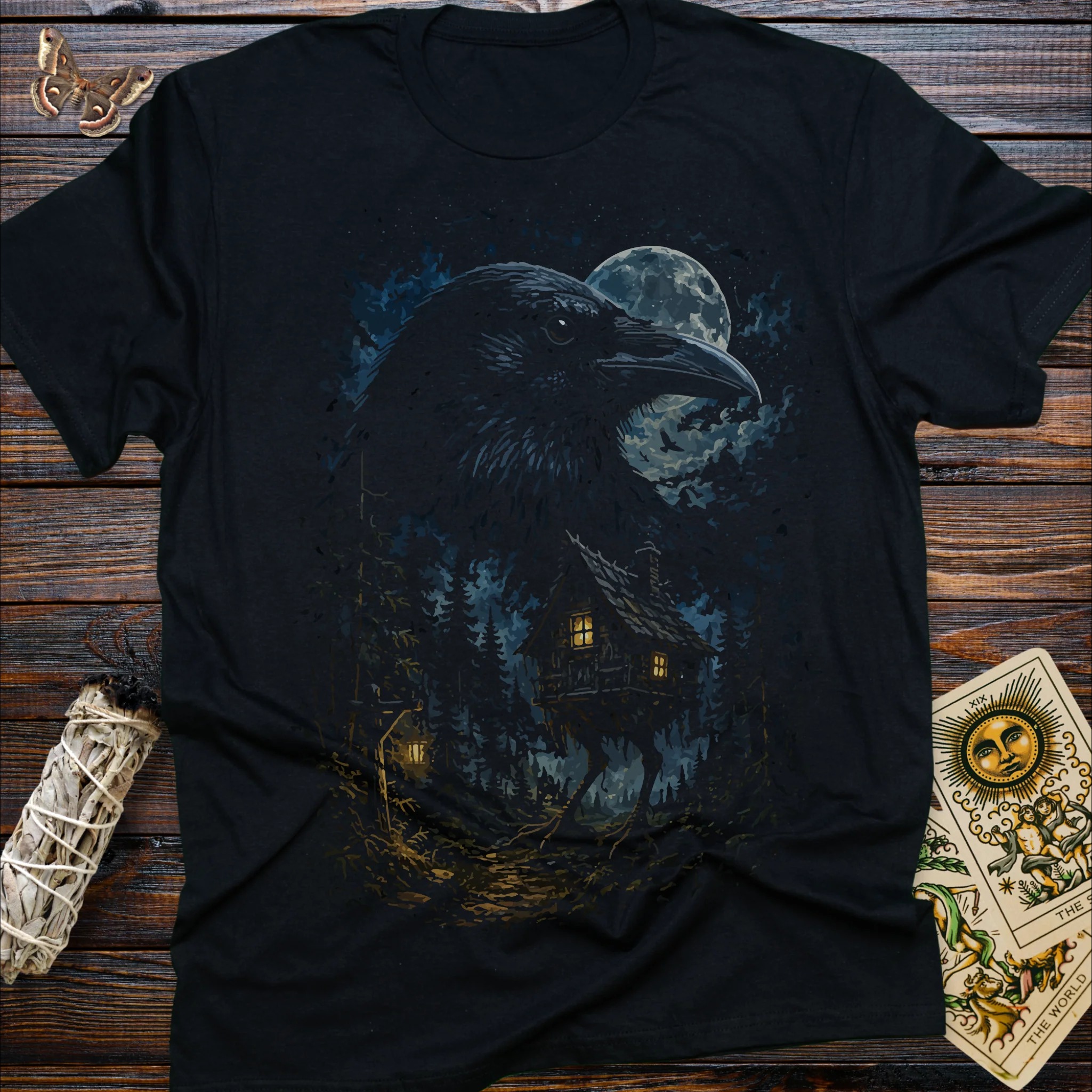 Moonnora Baba Yaga's Raven T-Shirt