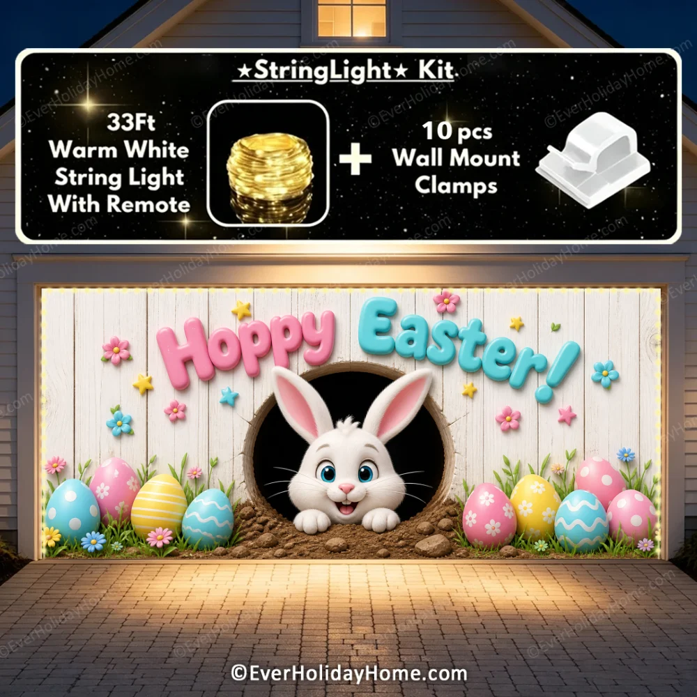 'Hoppy' Easter | Festive Garage Door Cover additional product image