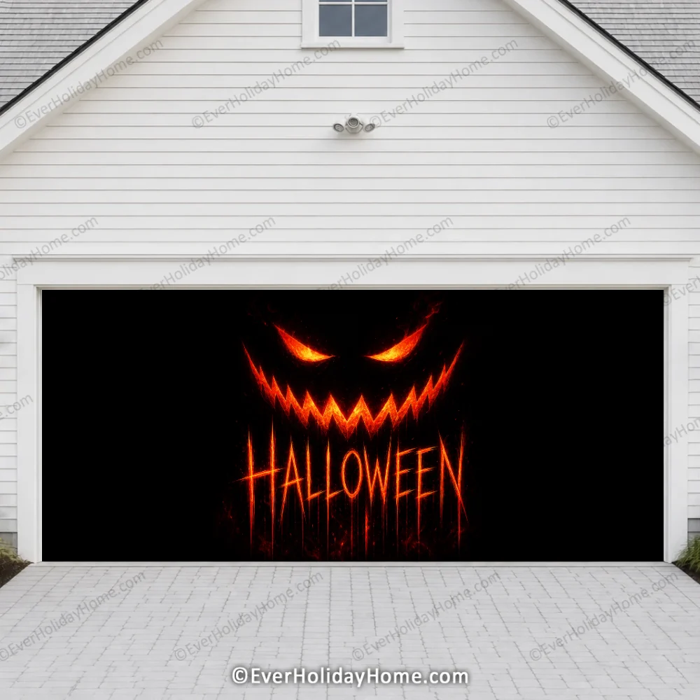 Spooky Halloween | Halloween Garage Door Cover product image