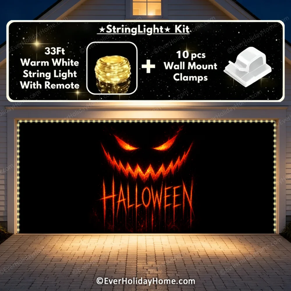 Spooky Halloween | Halloween Garage Door Cover additional product image