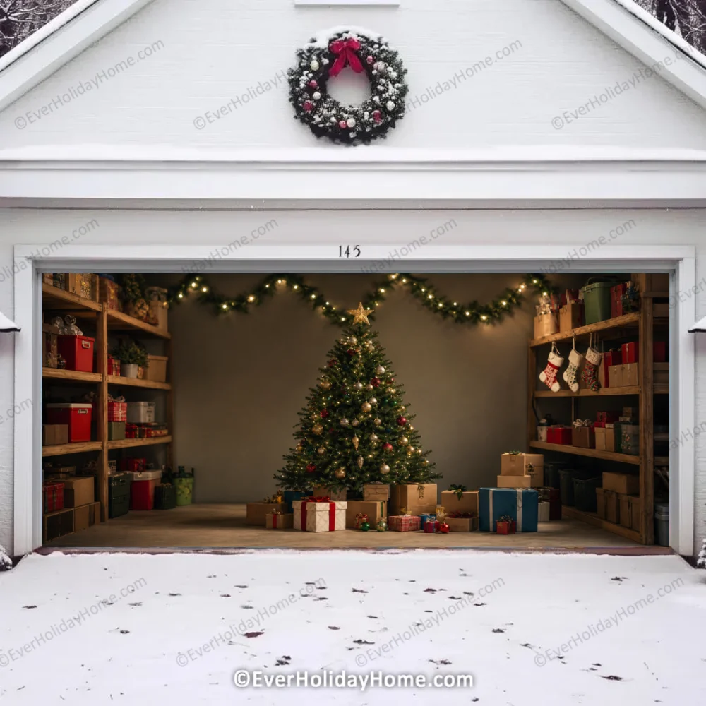 Cozy Christmas | Christmas Garage Door Cover product image