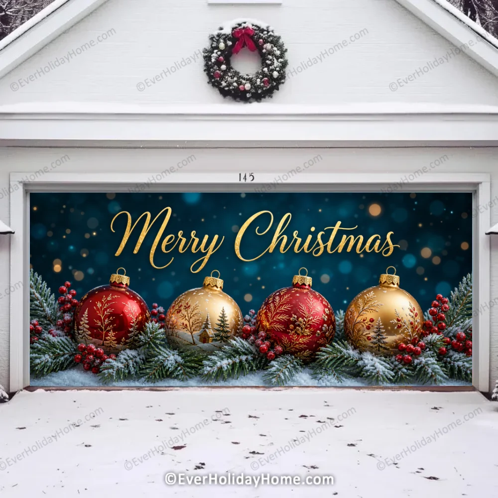Merry Christmas | Christmas Garage Door Cover product image