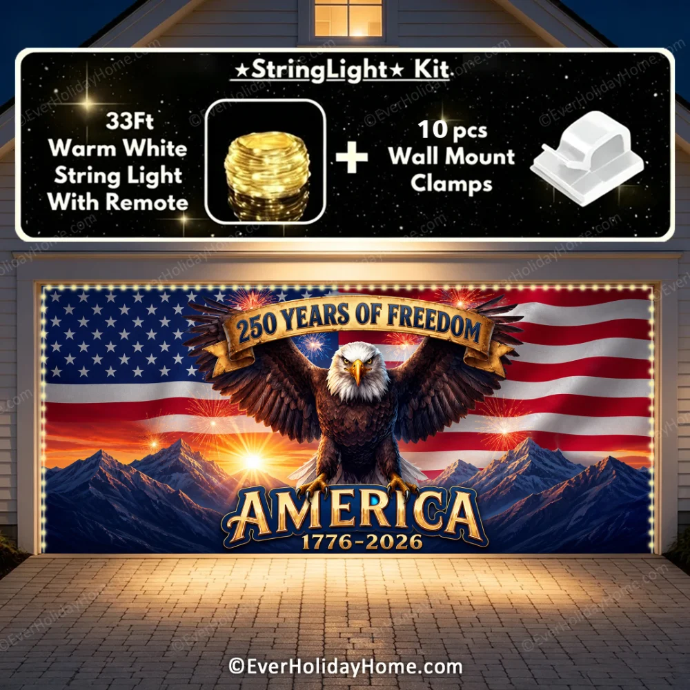 America’s 250th Anniversary | Patriotic Garage Door Cover additional product image