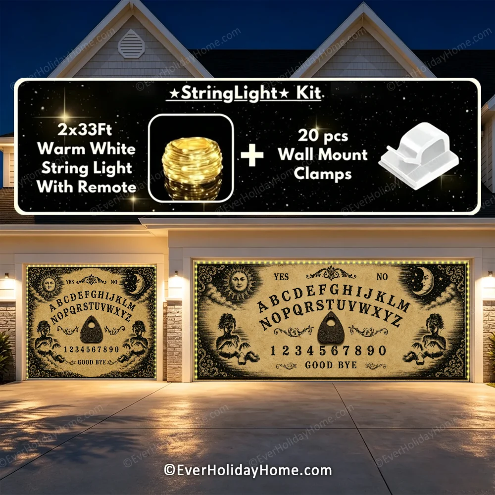 The Summoning Board | Halloween Garage Door Cover