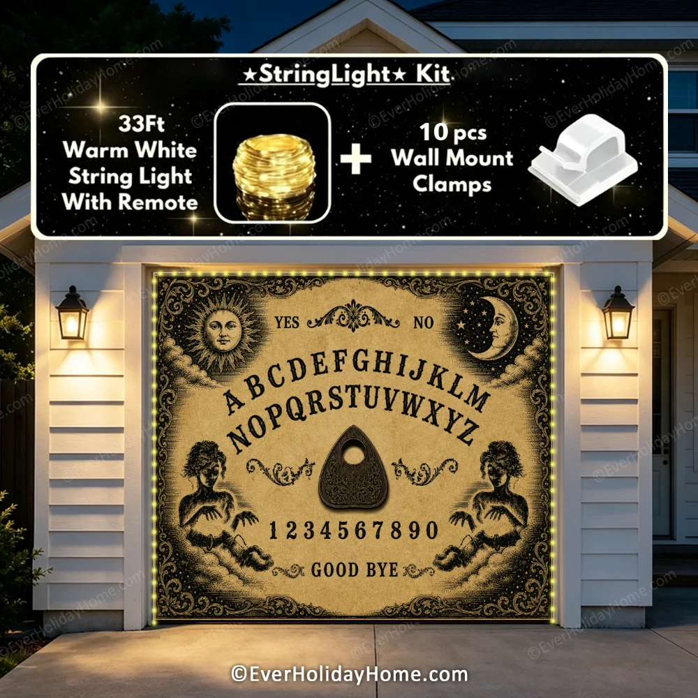 The Summoning Board | Halloween Garage Door Cover