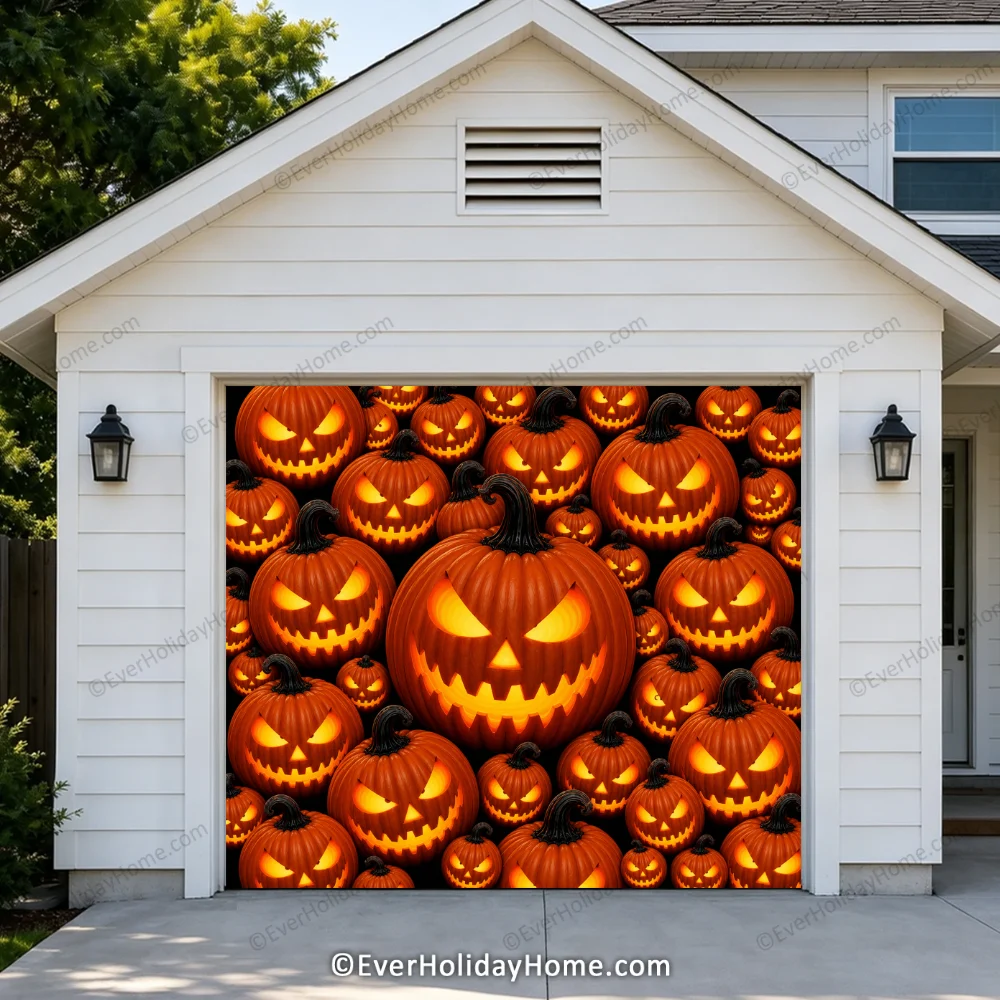 Pumpkin Parade | Halloween Garage Door Cover