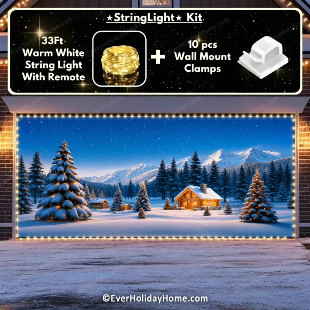 Winter Haven | Christmas Garage Door Cover additional product image