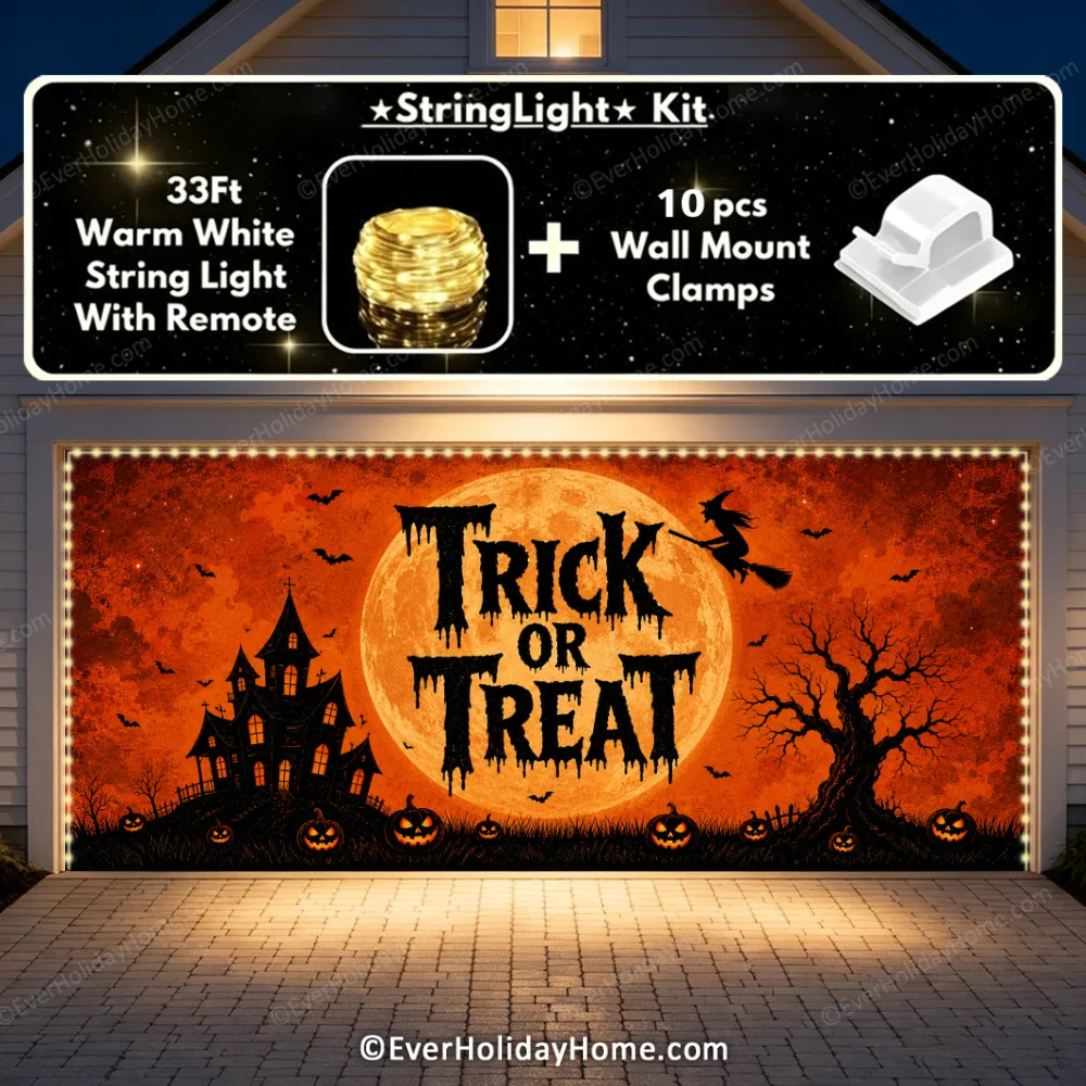 Trick Or Treat | Halloween Garage Door Cover additional product image