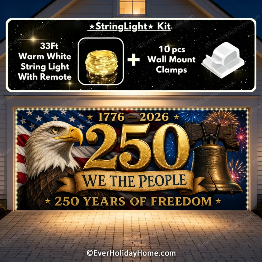 Freedom 250 | Limited Edition Patriotic Garage Door Cover additional product image
