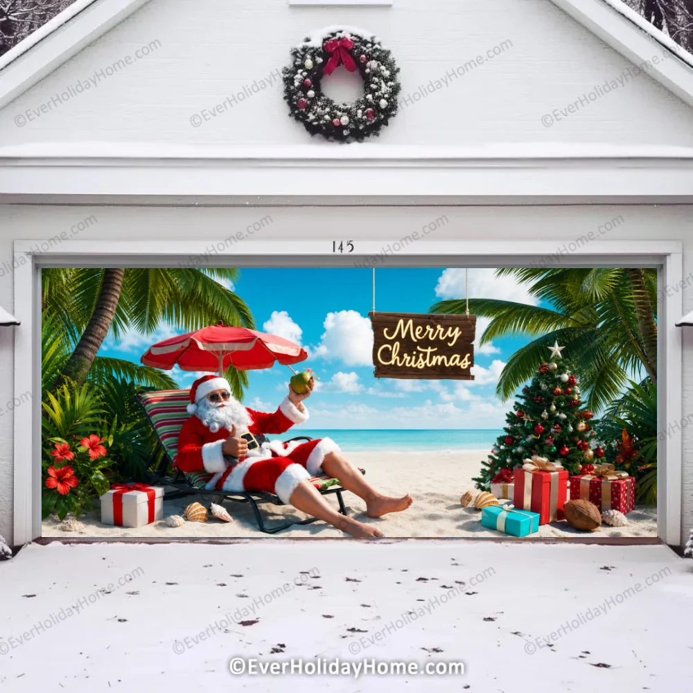Christmas Paradise | Christmas Garage Door Cover product image