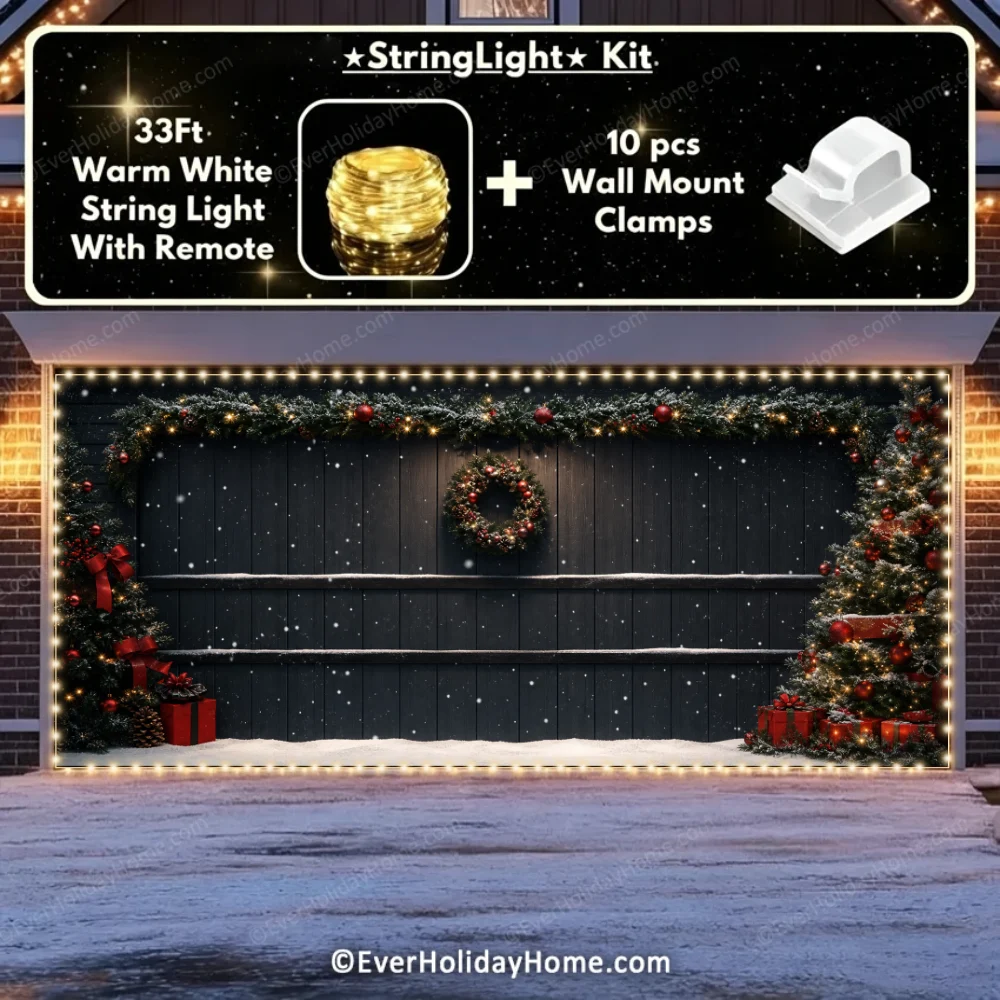 Holiday Door | Christmas Garage Door Cover additional product image