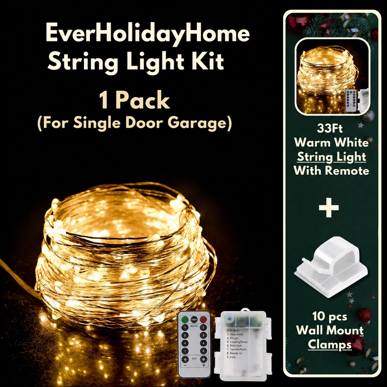 EverHolidayHome String Light Kit | EverHolidayHome