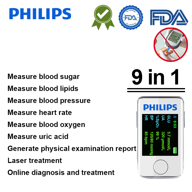 【15 in 1】 Nicht-invasives, intelligentes, multifunktionales Glukosemessgerät von Philips