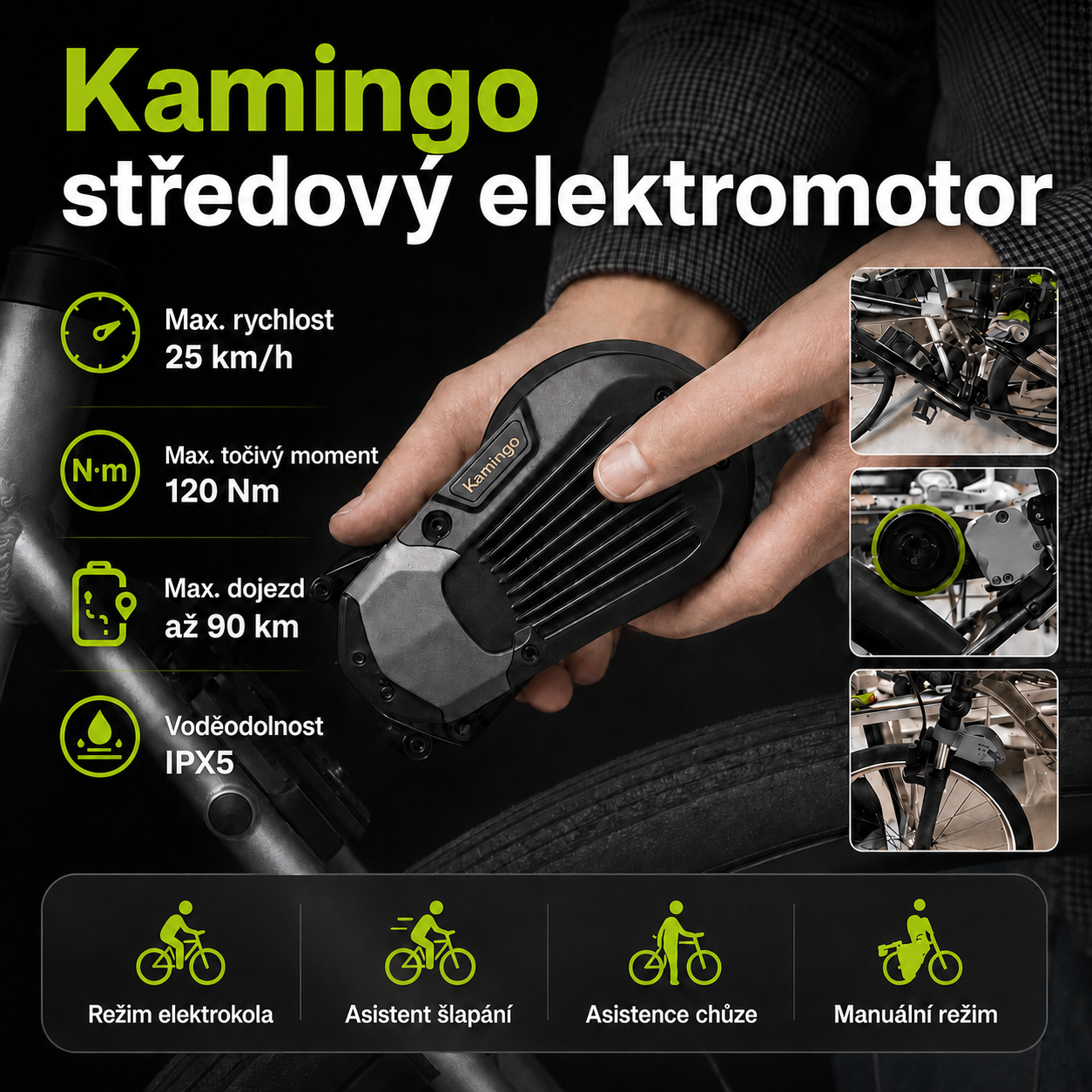 Proměňte své kolo v 750W elektrokolo během několika sekund Kamingo E-bike Converter: Vítejte v Bikebot Life