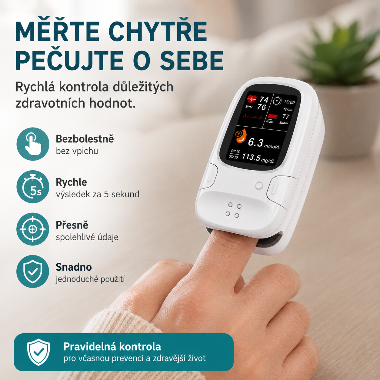 🩸 Neinvazivní glukometr Siemens | Bezbolestné monitorování glykémie doma 📊