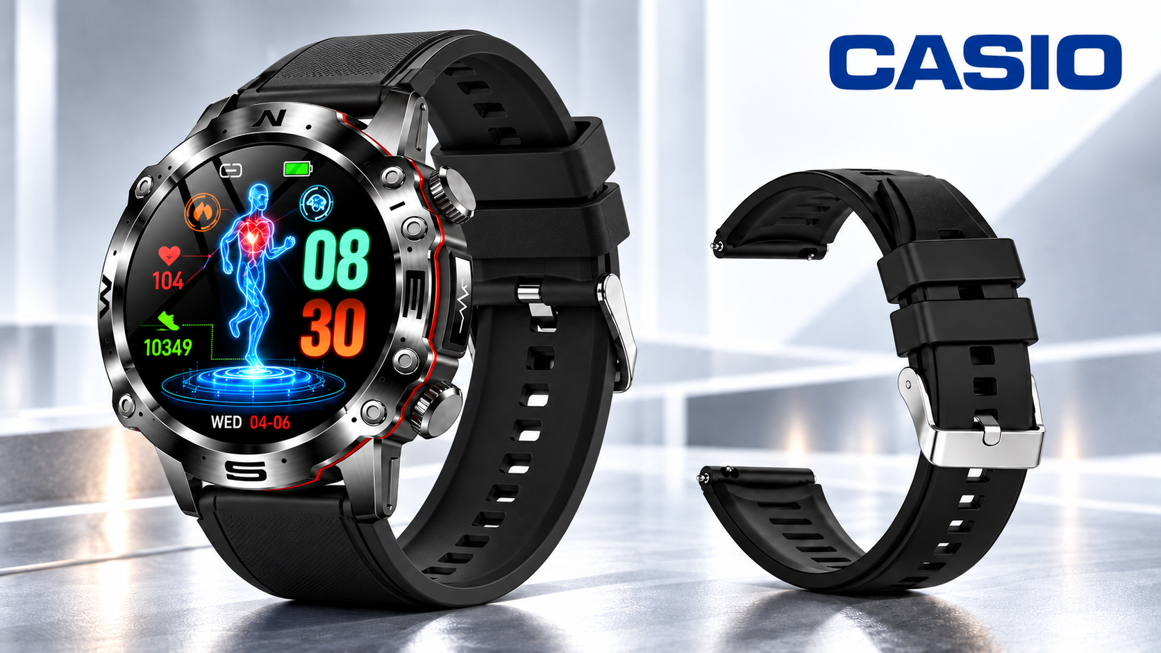 💫 Chytré hodinky CASIO AI z roku 2026 – Doma, v práci nebo na cestách, vždy po vašem boku ⏱️