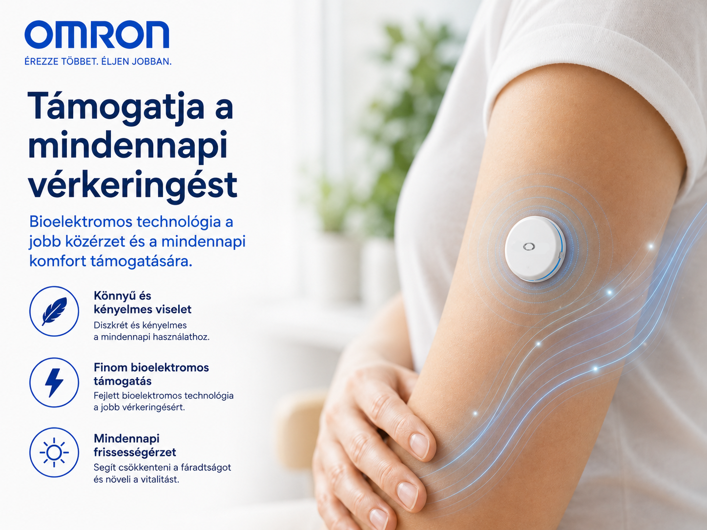 Omron Intelligens Egészségfigyelő Rendszer— Folyamatos betekintés teste változásaiba, egyszerűbb és kényelmesebb egészségfigyelés.