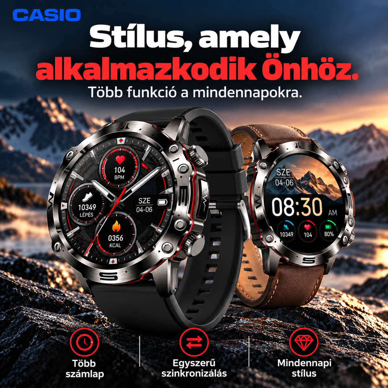 💫 2026-os CASIO AI okosóra – Otthon, a munkahelyen vagy útközben, mindig Ön mellett ⏱️
