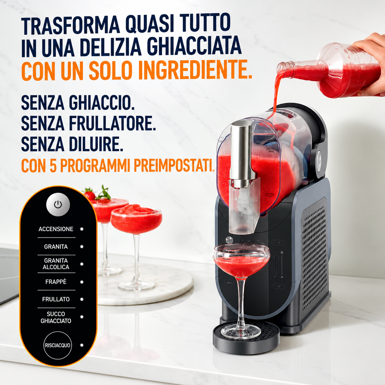 Macchina professionale per bevande ghiacciate