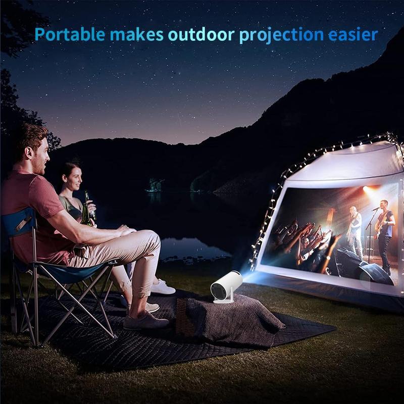 Mini Proiettore  con Android 12 WiFi e Bluetooth Portatile 1080P Full HD – 18000 Lume da Esterno e Soffitto