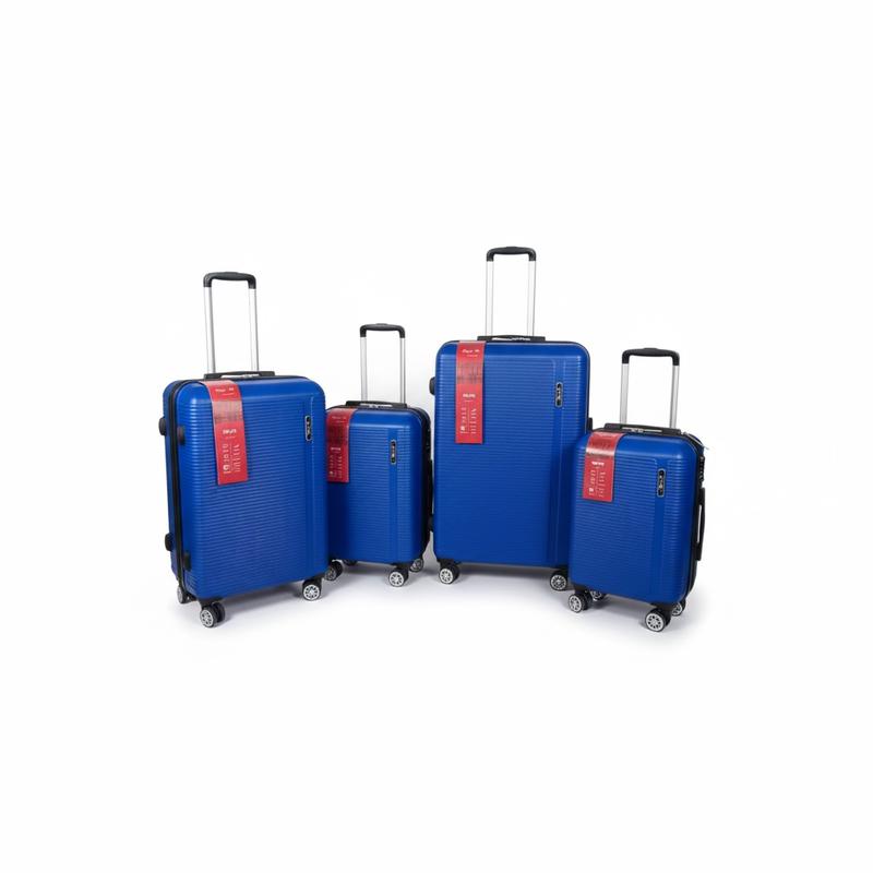  Valigie 4 Pezzi ABS - Set Completo S M L XL con Ruote Rimovibili - Capacità fino a 106 Litri - Carico Massimo 25 kg - Maniglia Telescopica - Tasca a Rete