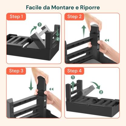 Ciotole Regolabili Perfette per Tutti i Cani - da 8,7 a 28,8 cm di Altezza
