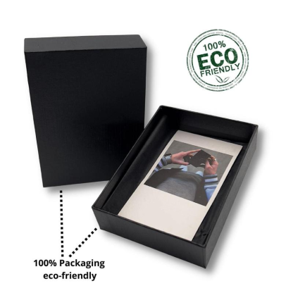 Black ZIP Portafoglio pelle antigraffio con protezione RFID per carte contactless, wallet slim 1,6 cm, carte + contanti + monete. Portacarte 4.0 con BLOCCO MECCANICO e sistema S.O.S