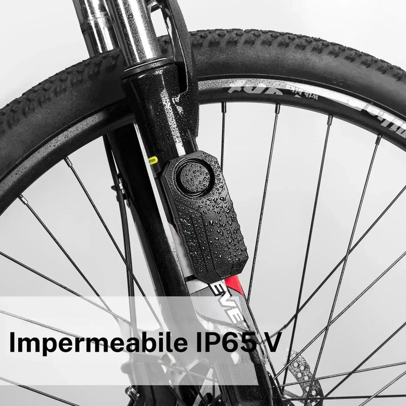 Allarme per bicicletta impermeabile con telecomando wireless, allarme di sicurezza anti‑furto da 110 dB per moto, scooter e bicicletta, sistema di allarme di protezione per veicoli