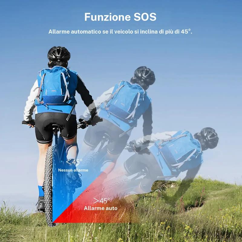 Allarme per bicicletta impermeabile con telecomando wireless, allarme di sicurezza anti‑furto da 110 dB per moto, scooter e bicicletta, sistema di allarme di protezione per veicoli