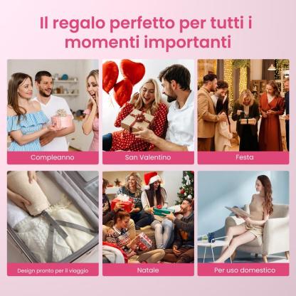  5 in 1, asciugacapelli con ioni negativi, styler magico, spazzole termiche Foehn, spazzola dritta, barra riccia, set di spazzole ad aria calda