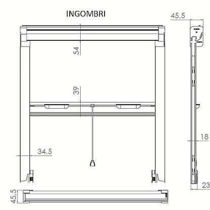 Zanzariera a Rullo Riducibile Verticale fai da te in kit vari colori Bianco Avorio Marrone e Bronzo per Finestra