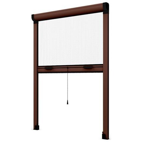 Zanzariera a Rullo Riducibile Verticale fai da te in kit vari colori Bianco Avorio Marrone e Bronzo per Finestra