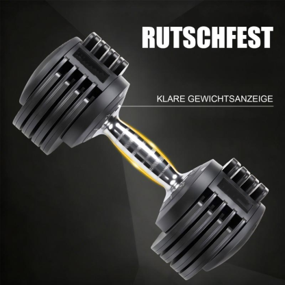 manubrio regolabili 5 in 1 con regolazione rapida a una mano, blocco rapido, pesi liberi con impugnatura antiscivolo, rivestimento premium in TPU per home gym e allenamento completo
