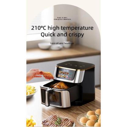Friggitrice ad Aria da 15 Camera di Cottura Litri Digitale 1400W con Finestra – Cucinare Sano Senza Olio con Menù avanzato