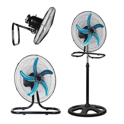 Ventilatore 50W 3 in 1 da Parete, Tavolo e Piantana con Pale 50 cm in Metallo
