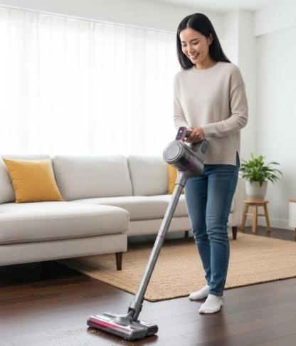 Aspirapolvere Senza Fili 4-in-1 con Funzione Lavaggio/Mop, Portatile e Verticale