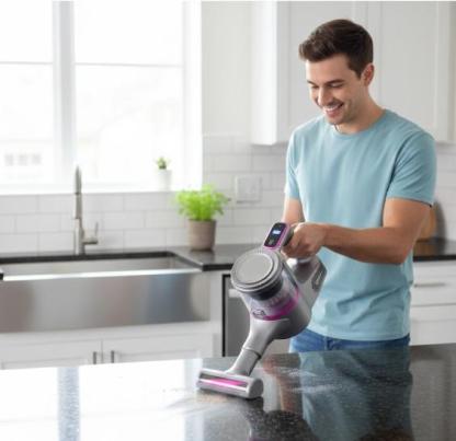 Aspirapolvere Senza Fili 4-in-1 con Funzione Lavaggio/Mop, Portatile e Verticale