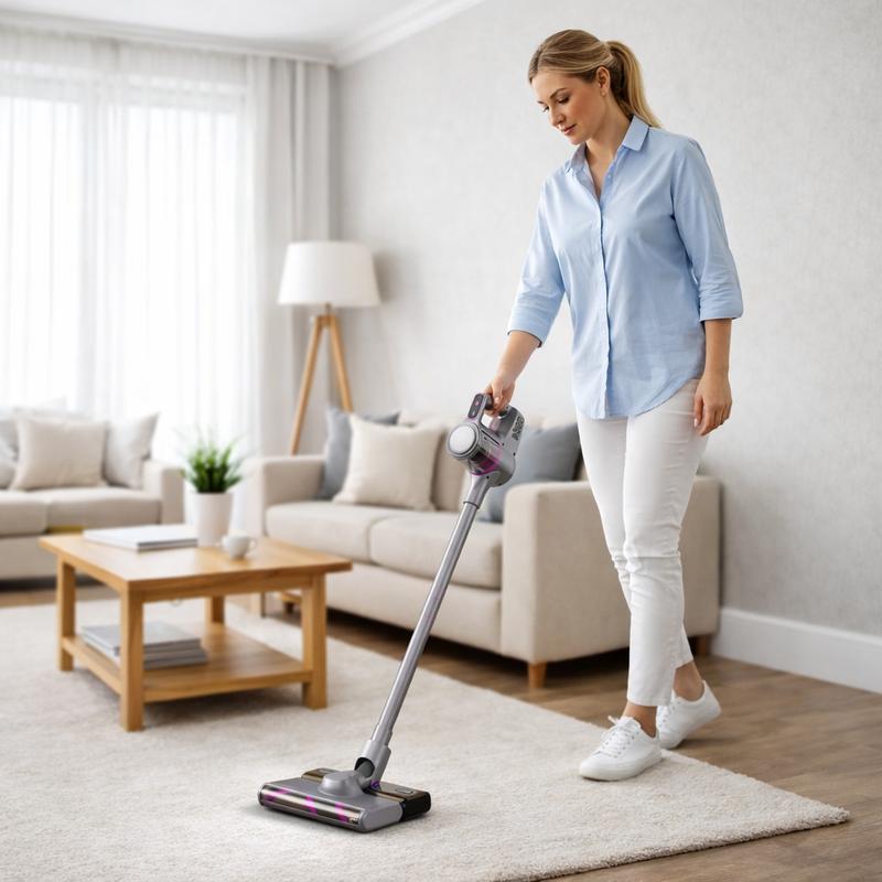 Aspirapolvere Senza Fili 4-in-1 con Funzione Lavaggio/Mop, Portatile e Verticale