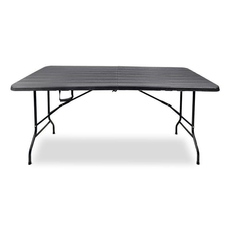 Tavolo Pic Nic Pieghevole Grigio 180x70x74 cm in Acciaio Resistente ai UV