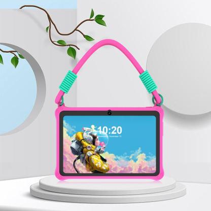 Tablet educativo per bambini da 7" con schermo IPS 1024×600, processore quad‑core , 4 GB di RAM e 32 GB di archiviazione, controlli genitoriali integrati, batteria da 3500 mAh, Android 15
