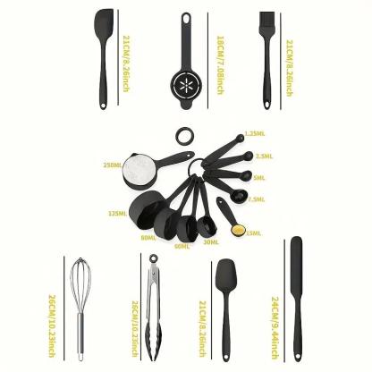 Set di ciotole da miscelazione in acciaio inox 26 pezzi con coperchi ermetici & accessorio per pelapatate, fondo antiscivolo, 5QT-1.5QT per miscelare & servire, senza BPA, lavabile in lavastoviglie, per la cucina