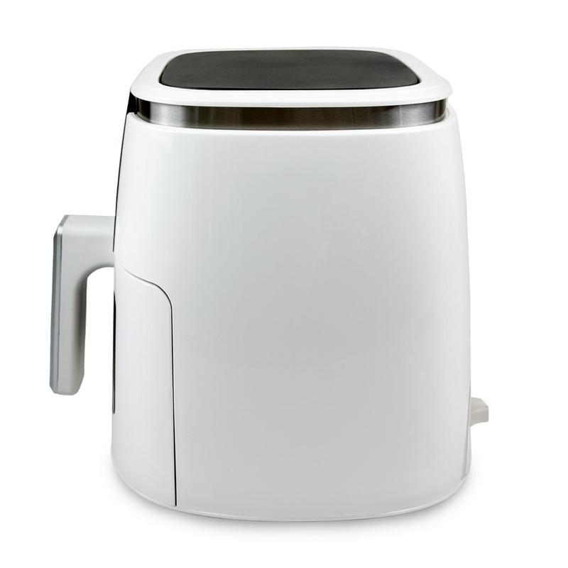 Friggitrice ad Aria 6LT BIANCA Tecnologia di Cottura Ad Aria 1500W Display Touch 7 Programmi Preimpostati Capacità 6 Litri