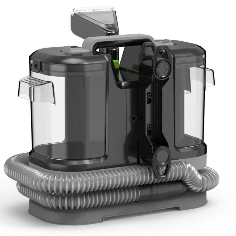 Pulitore per tessuti, adatto per tappeti, divani, stuoie da ingresso, arredamento interno, scale e auto; 500 W, emissione di rumore inferiore a 81 decibel, forza di aspirazione 12 kPa.